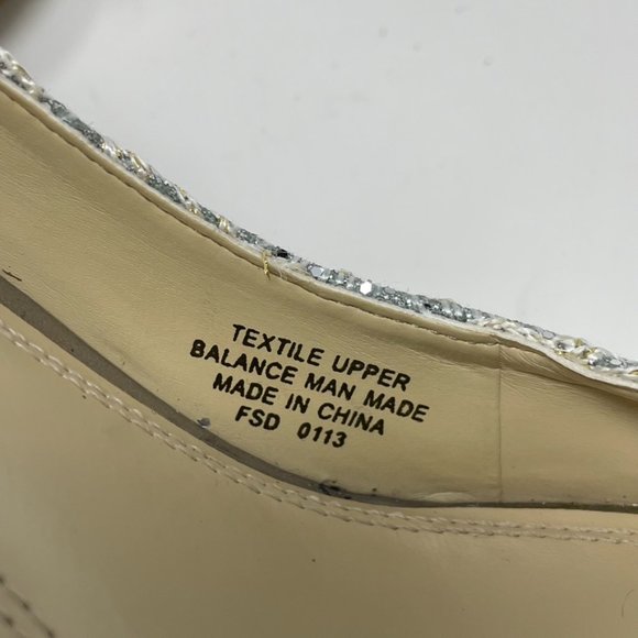 Enzo Angiolini Womens Silver Textile Upper Stiletto Peep toe Slip on Pump 7.5 - Picture 4 of 13